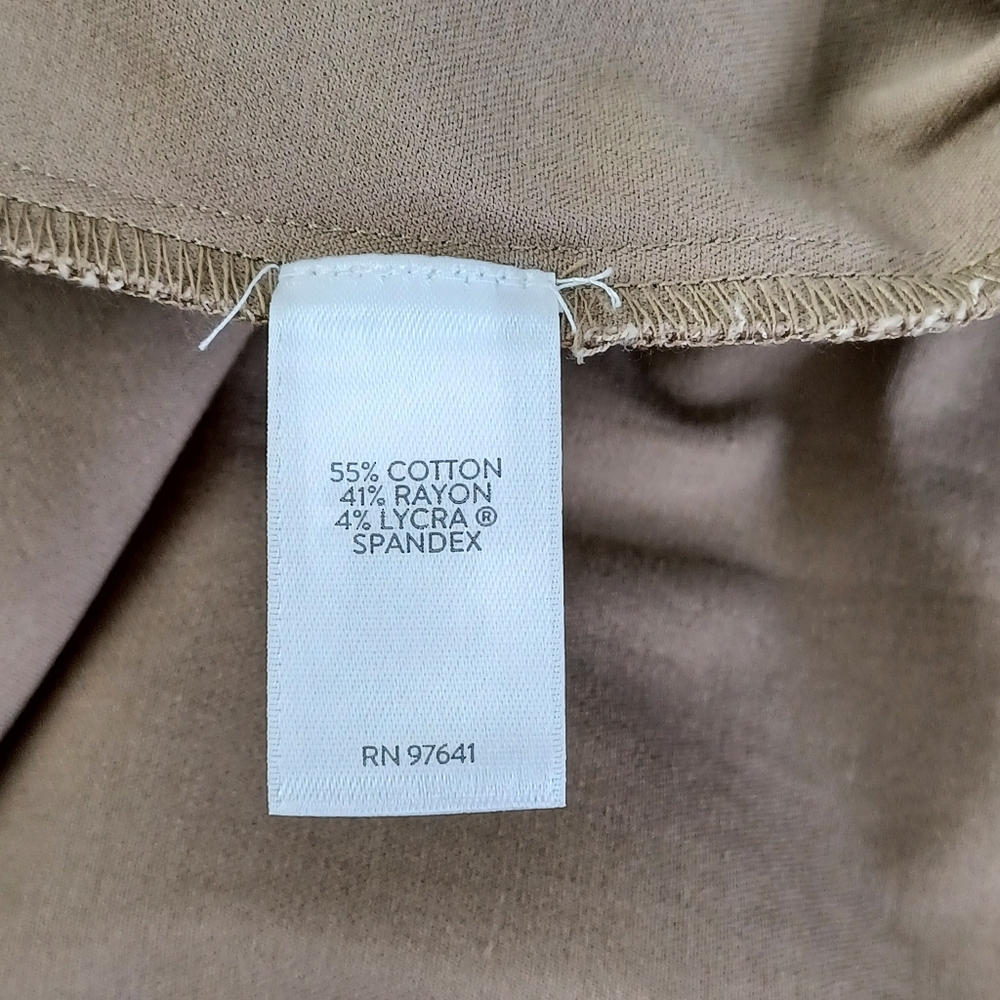 J Jill Precision Stretch Pant Size 16 Woemn Minimalist Cotton Blend In Tobacco - Picture 11 of 12